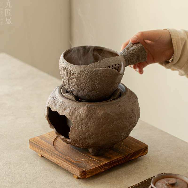 复古粗陶煮茶炉围炉煮茶老岩泥罐罐烧水壶明火温茶碳炉功夫茶具,餐饮具,煮茶炉,淘宝优惠券,粉丝福利购,淘宝优惠卷