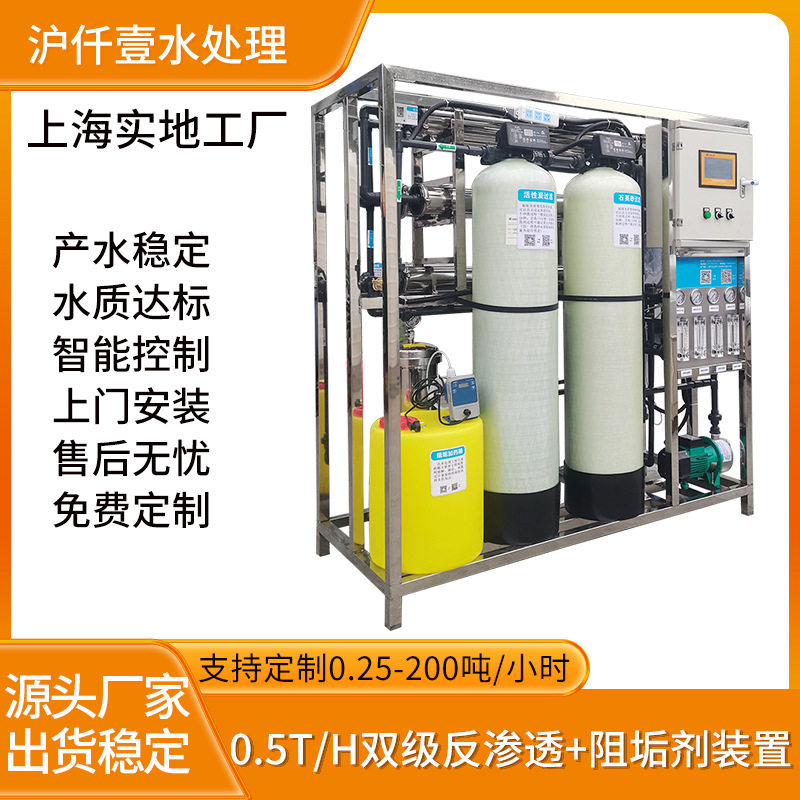 500L/H双级反渗透设备食