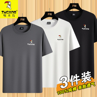 t恤男士 薄款 纯白色打底衫 夏季 上衣服男 2025新款 品牌优选纯棉短袖