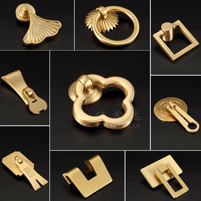 铜拉手实心黄铜中欧式抽屉衣柜门鞋酒电视柜门小拉手简约家具把手,基础建材,小拉手,淘宝优惠券,粉丝福利购,淘宝优惠卷