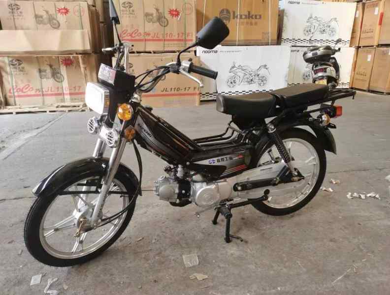 重庆嘉陵工业嘉鹏48cc燃油助力弯梁摩托车发动机小狗儿带档位省油