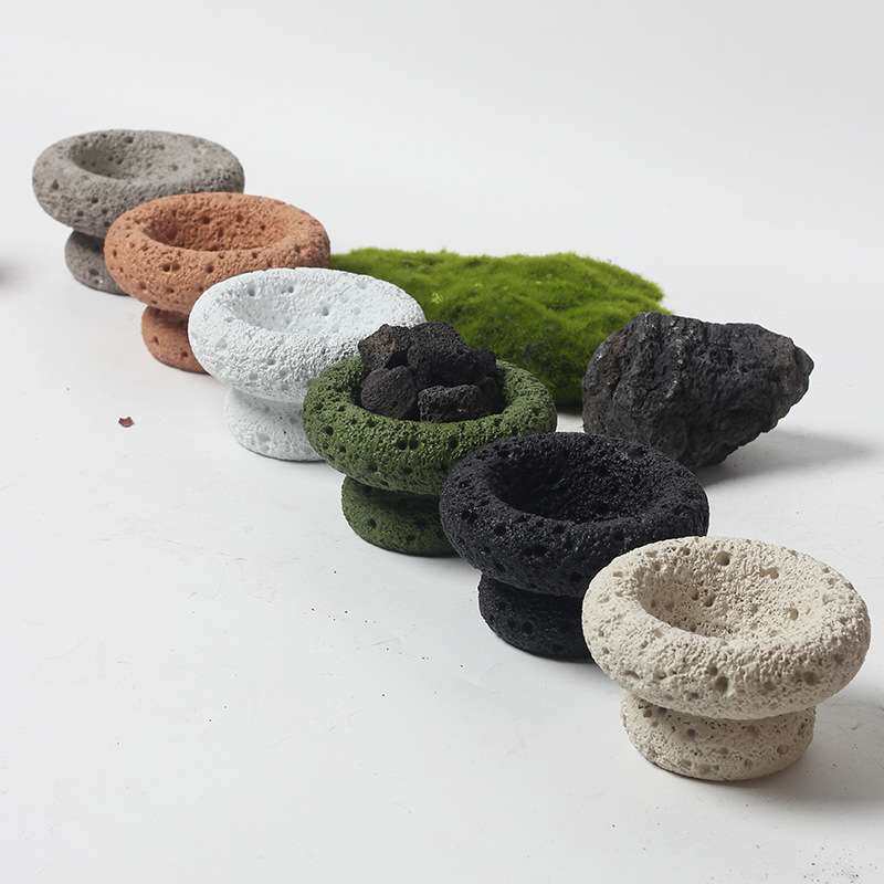 ins多肉月球纹水泥迷你花盆小盆栽个性仙人掌蝴蝶兰蜡烛杯赵之孙