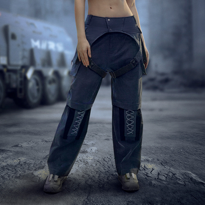 不作恶「灰刃特工套裤」休闲