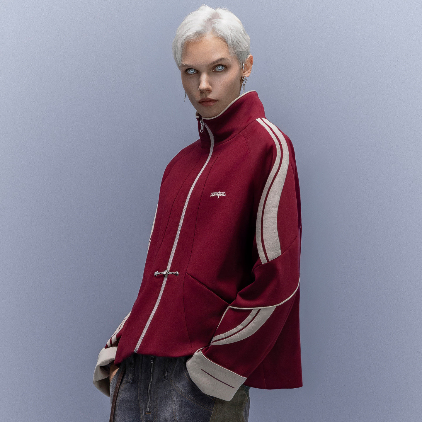 XIPHEVIL「游龙唐装_短款」新中式抗皱空气层高街赛博运动外套,男装,唐装,淘宝优惠券,粉丝福利购,淘宝优惠卷