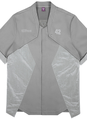 XIPHEVIL「02式终端作训衬衣」赛博朋克阿美咔叽短袖工装衬衫春秋