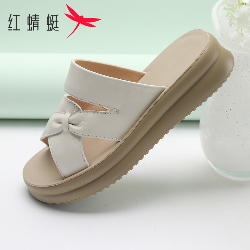 红蜻蜓外穿凉拖鞋软底防滑妈妈鞋