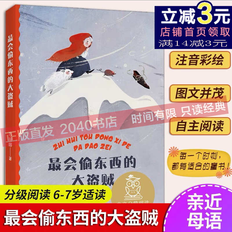 最会偷东西的大盗贼 幼小衔接 彩图注音版 正版 6-7岁 一年级推荐读物 经典少儿文学 2040书店怎么样,好用不?
