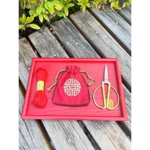 ?奠雁礼实木雕刻舒雁明制仪式对雁迎亲聘雁中式婚礼道具结发礼批