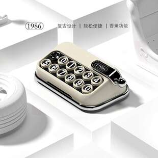 临时停车号码挪车电话牌香氛复古打字机创意个性车内汽车用品摆件