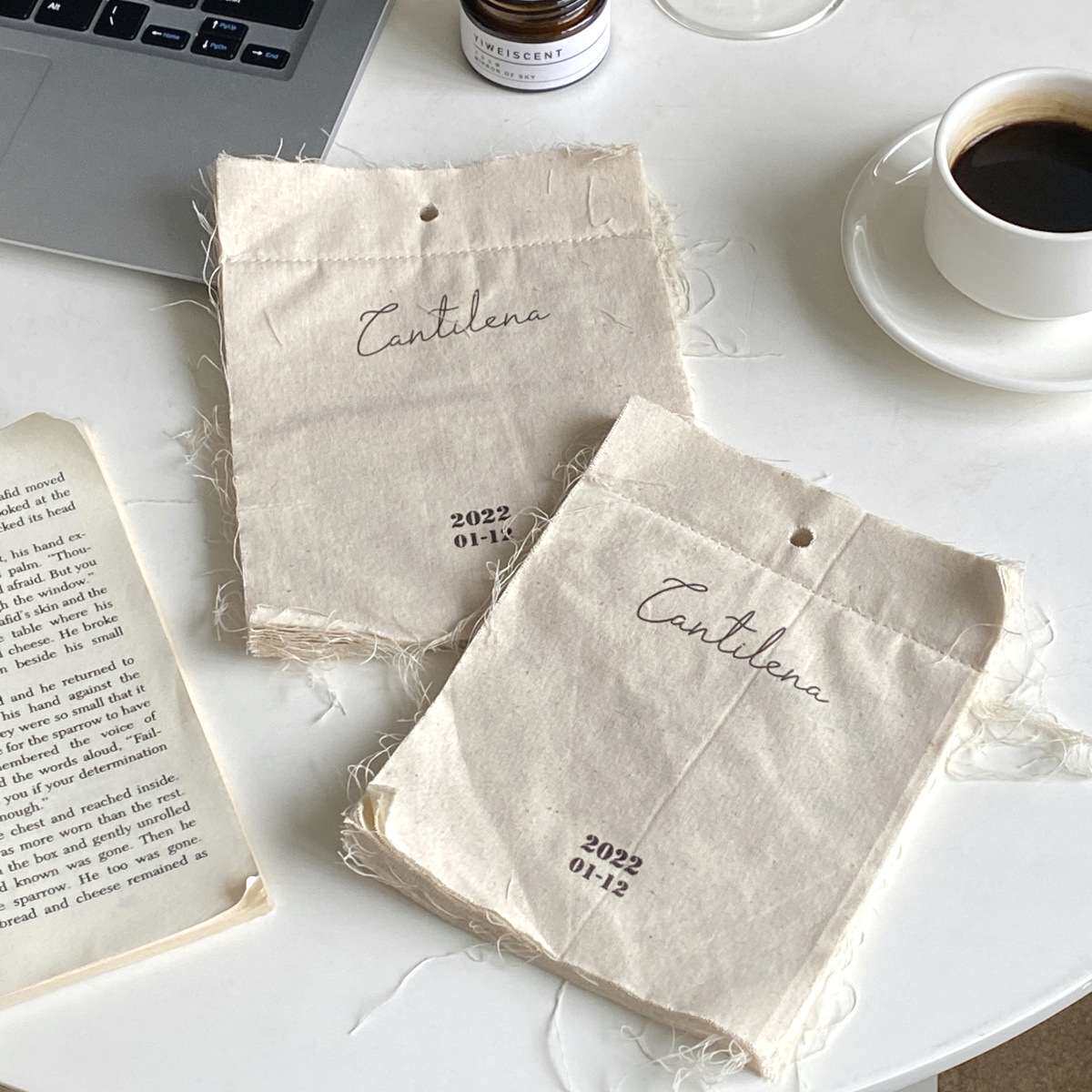 ins韩风创意个性布艺年2026新年日历帆布挂钩式英文棉布制作挂历