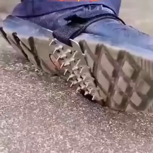 防滑冰爪鞋套专业26齿不锈钢板户外登山雪地泥地徒步防摔锰钢雪爪