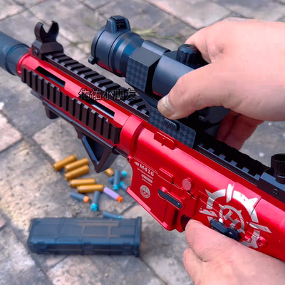 m416玩具枪手自一体电动抛壳连发机关枪男孩吃鸡跨境软弹枪