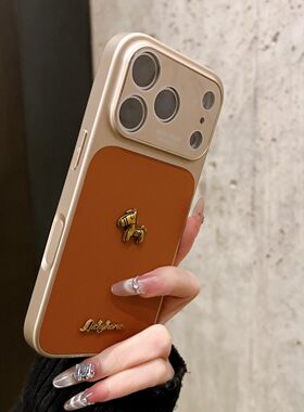 秋冬新款立体小马皮纹秒变17适用苹果17promax手机壳iPhone16pro小众15防摔14好看13磨砂15plus女ProMax新年