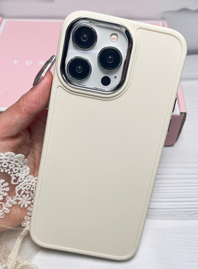 高级感黑色适用苹果13promax银镜头圈手机壳iphone14Pro新款15pro硅胶11男软壳xr小众xsmax简约13防摔保护12