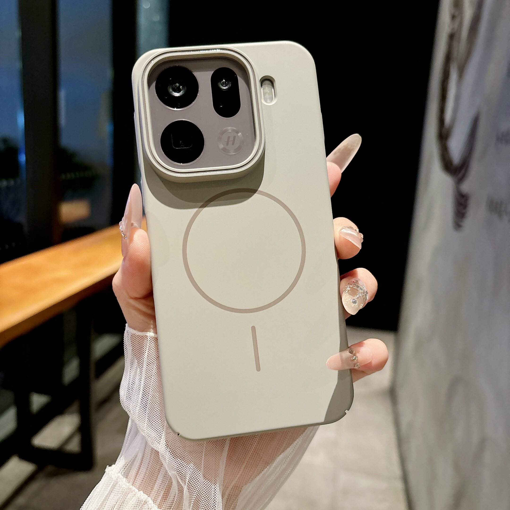 适用OPPOfindX9Pro手机壳新款细圈磁吸oppofindx9轻薄肤感磨砂FindX8Pro简约柔润FindX7Ultra全包边防摔硬壳