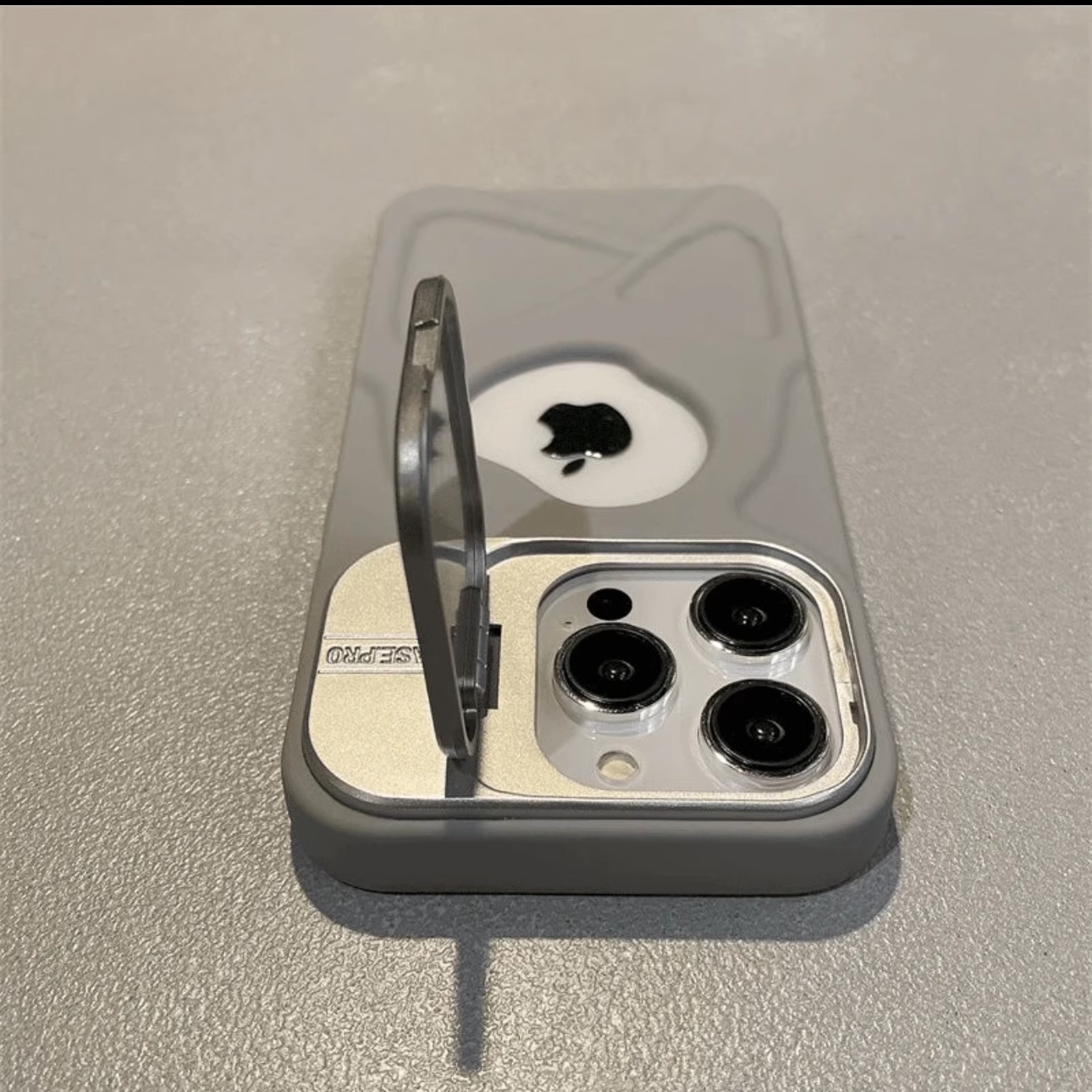 新款护盖支架磁吸漏标适用iPhone16pro/15promax苹果14手机壳时尚创意全包散热13pm磨砂保护套12带支架11外壳