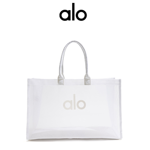 Alo同款镂空编织包女2025新款海边度假沙滩包健身包大容量网纱包