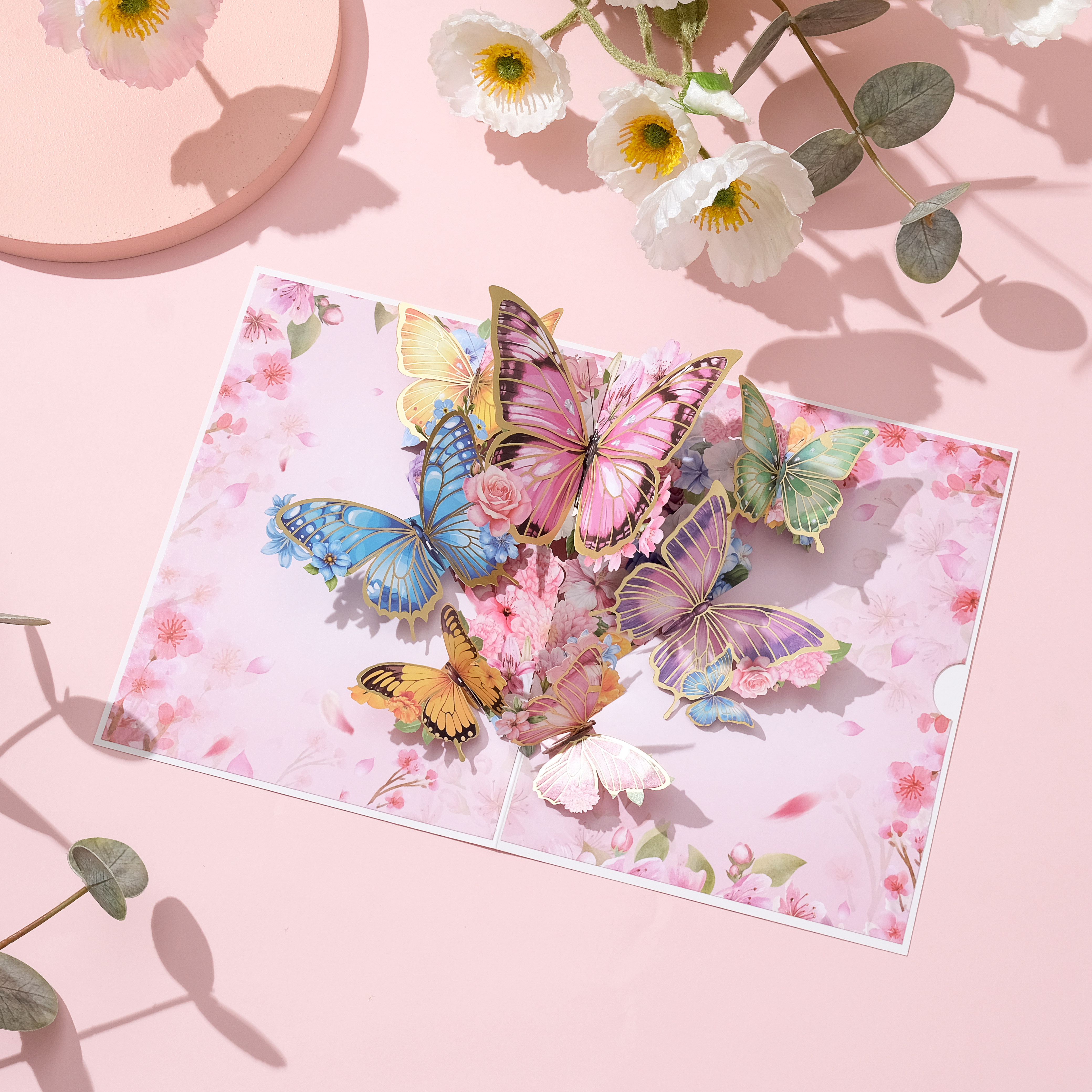 新款3D烫金立体蝴蝶生日贺卡纸雕生日祝福留卡片,节庆用品/礼品,贺卡/卡片,淘宝优惠券,粉丝福利购,淘宝优惠卷