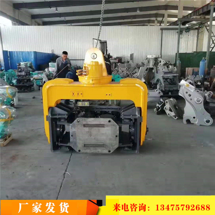 圆桩锤沉桩工法打拔桩机双u用拔桩锤 挖掘机管桩液压打桩机