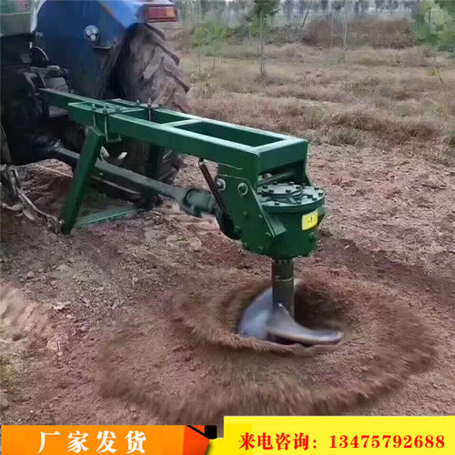 挖树坑机拖拉机钻头线杆桩柱 定做刀片钻尖加长螺旋挖打坑机