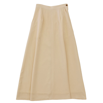 MOCA春季新款纯色A字长裙