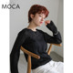 轻薄透视款 SELECT MOCA 螺纹圆领针织上衣休闲女日本直邮30001522