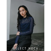 百搭长袖 SELECTMOCA 休闲透视设计日系时尚 上衣日本直邮30001277