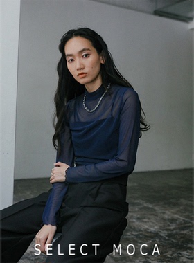 SELECTMOCA 休闲透视设计日系时尚百搭长袖上衣日本直邮30001277
