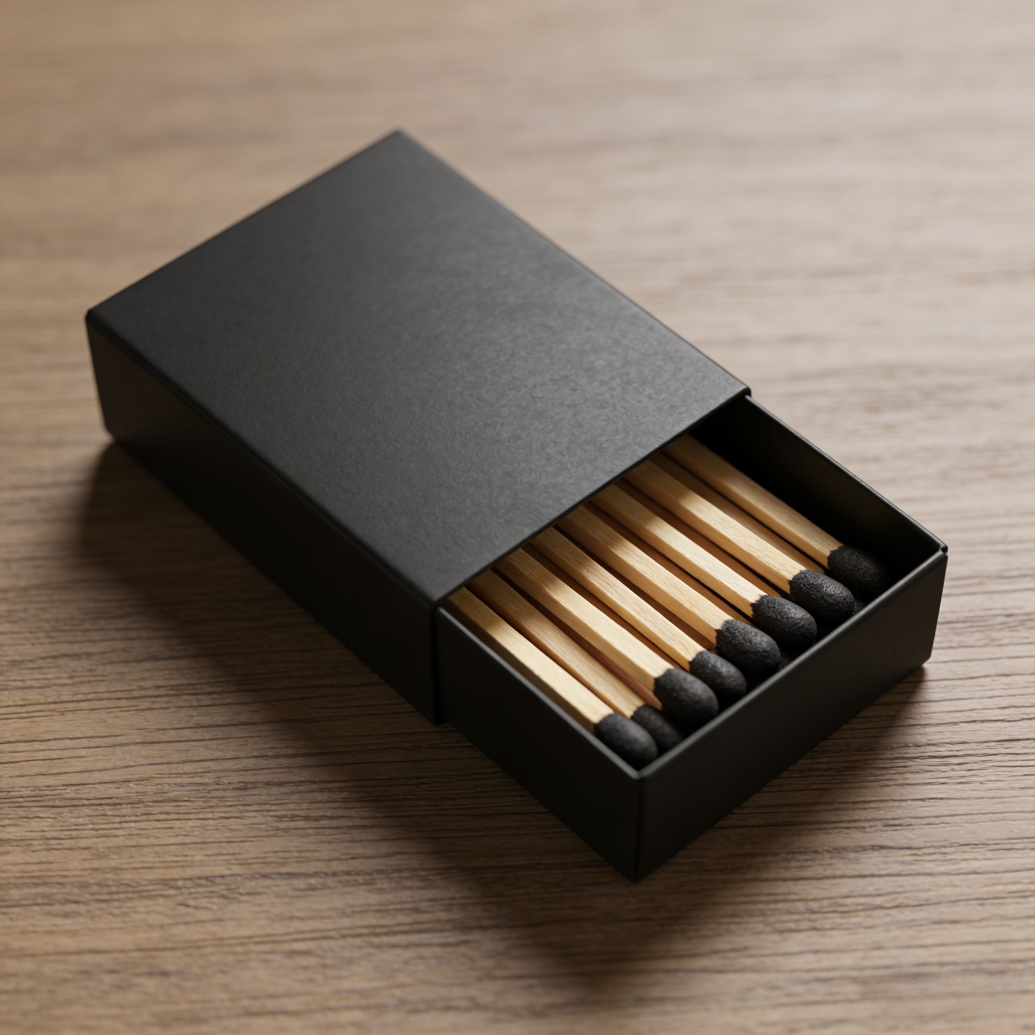 黑盒黑头火柴复古长杆安全无磷香薰蜡烛点烟专用网红 ins 风格