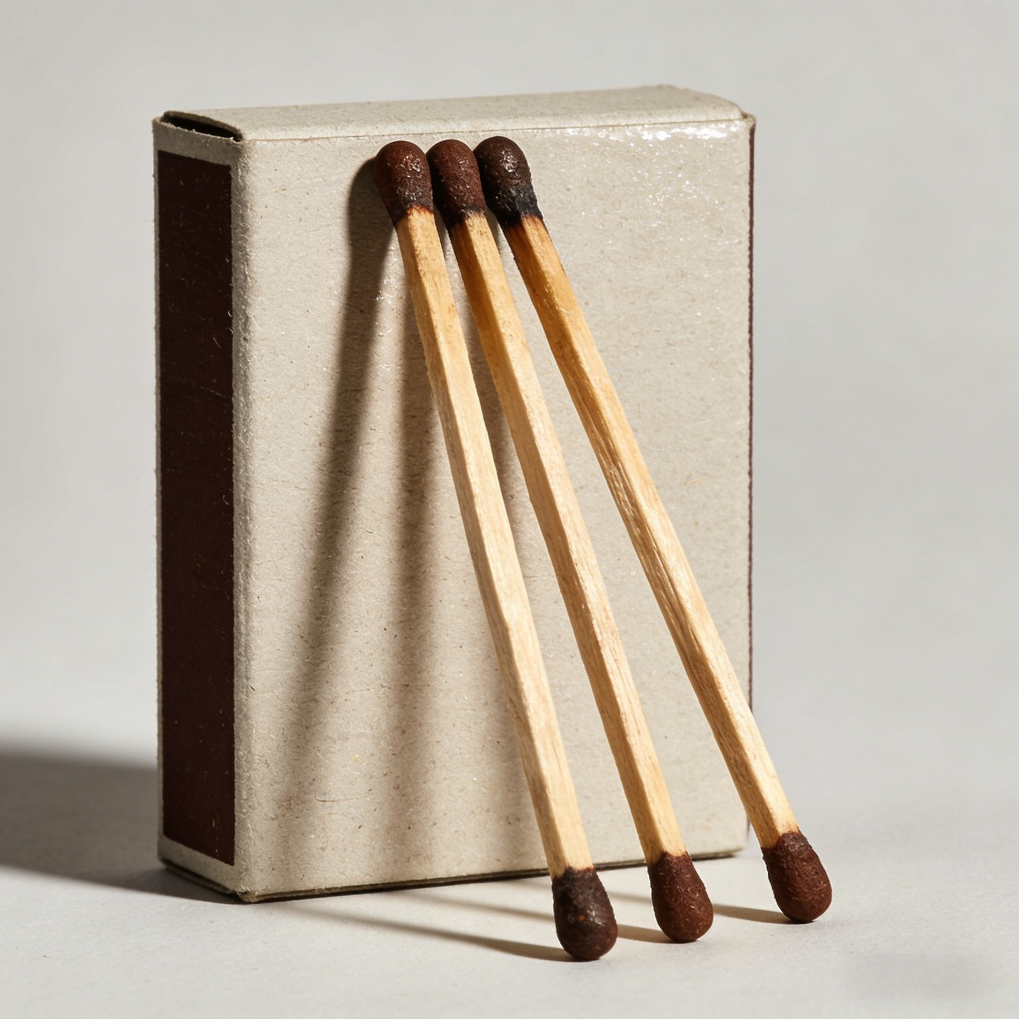 咖盒咖头火柴简约大气易划不易断家用点烟点炮复古风拍照布景出片