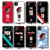 开拓者NBA杨瀚森16号球衣手机壳适用于荣耀X50 X60小米15pro红米k60苹果15PM硅胶软壳iP16ProMax硅胶软壳防摔