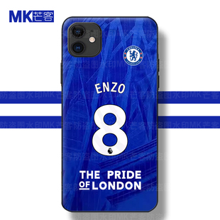 25-26赛季切尔西8号恩佐球衣手机壳帕尔默钢化玻璃壳佩德罗软壳德拉普小羊皮纹全包镜头硬壳iqoo neo10苹果16