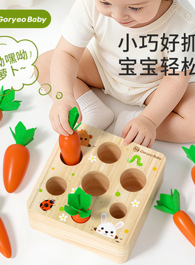 goryeobaby宝宝拔萝卜蒙氏早教益智玩具婴儿1-3岁儿童训练拼积木