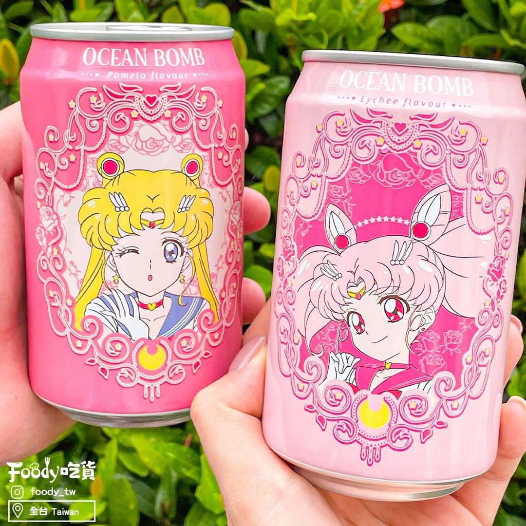 ocean bomb/美少女战士月野兔 荔枝风味气泡水粉嫩绝美