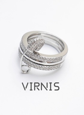 臻致925银三环小众时尚轻奢戒指