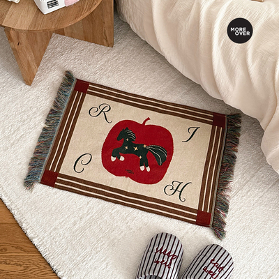 Moreover马上有钱地垫客厅地毯床边毯家用北欧茶几毯装饰毯圣诞