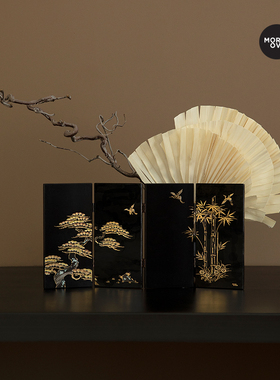 Moreover中国风桌面屏风摆件