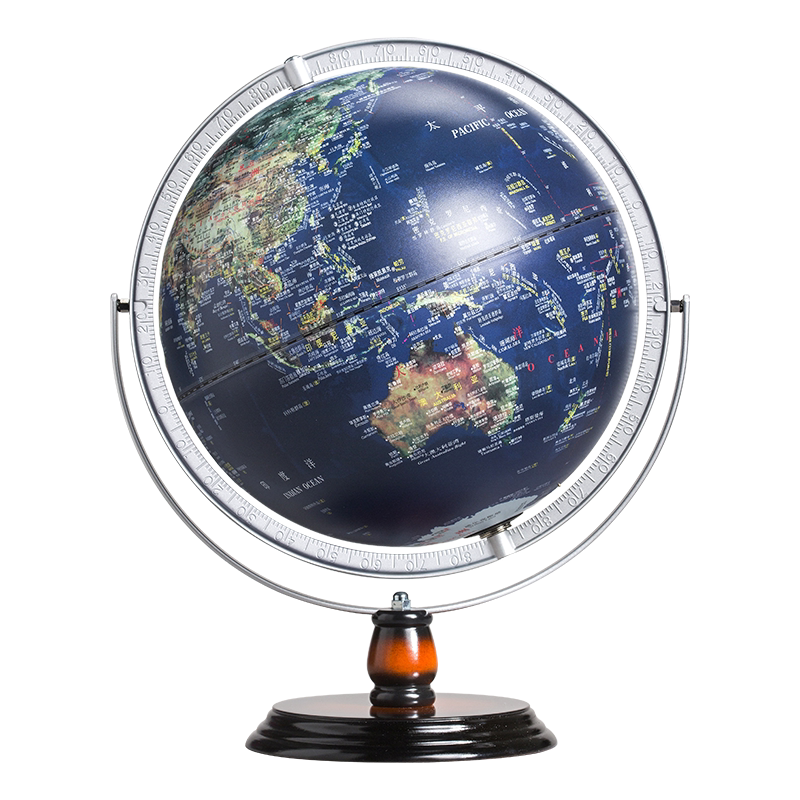 【正版书籍】FUNGLOBE地球仪25cm全圆刻度尺触摸灯AR少儿学习摆件礼物文创预售