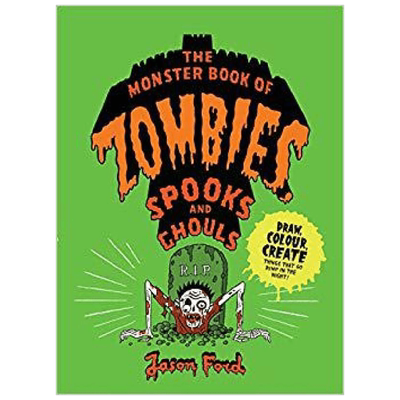 英文原版 Monster Book of Zombies, Spooks and Ghouls 怪物书 自己画僵尸 幽灵和食尸鬼