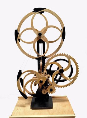 Whirly风车动态雕塑图纸 激光切割雕刻CNC设计打印文件木工刀路图