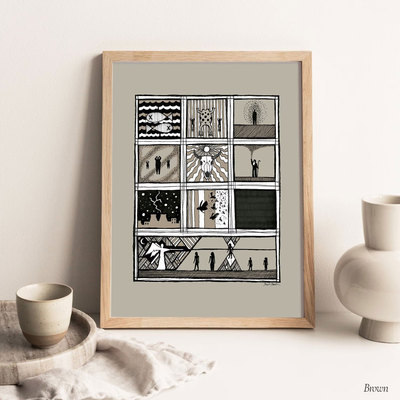 Exodus出埃及记十灾墙画 埃及王子电影海报波西米亚风客厅挂画