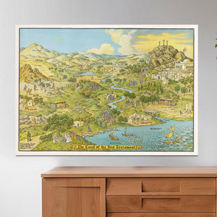 Jaro Hess-The Land of the New Testament玄关装饰画客厅挂画