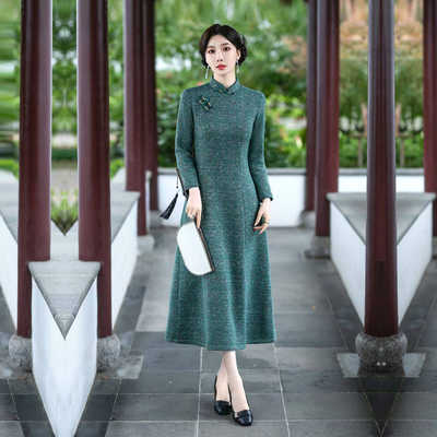 加厚保暖日常可穿女装旗袍高级感
