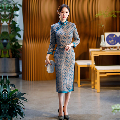 优雅日常中长款长袖保暖气质年轻