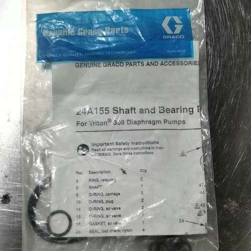 议价GRACO 固瑞克 308泵浦 24A155密封圈维修包议价