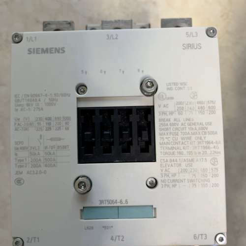 适用 接触器 型号3RT1064-6…6 线包220V，成议价