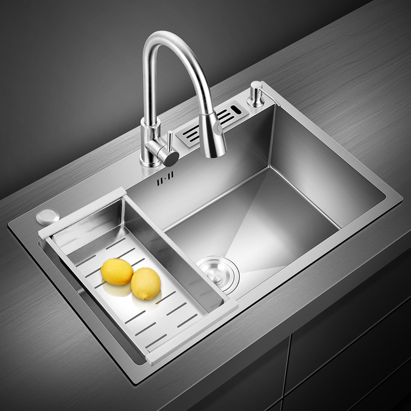 德国洗菜盆水槽单槽厨房不锈钢洗碗槽家用水池手工水盆洗碗池-封面