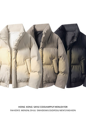 GBOY studio屌丝文艺男SHIJOIN十九秋工作室立领防水防污pu皮棉服