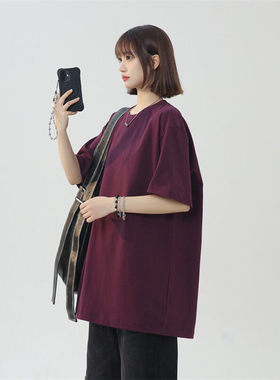 GBOY studio亿万少年明星同款nans男装230克精梳棉三本针短袖T恤