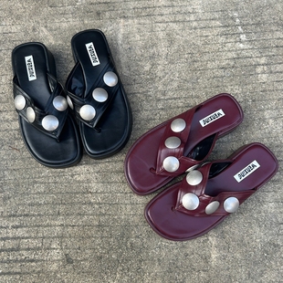 西班牙潮牌2025年夏季新款时尚百搭厚底增高人字拖鞋女外穿凉拖鞋
